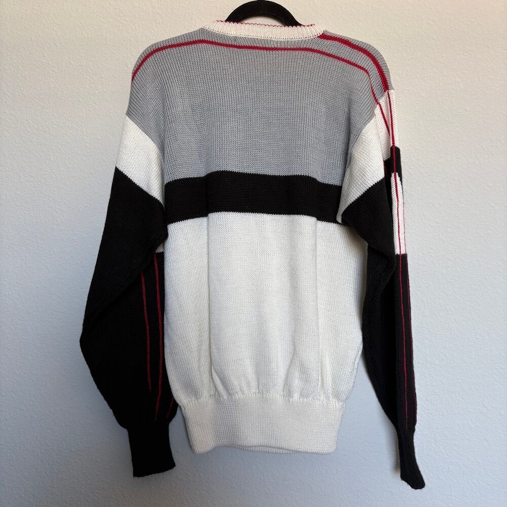 VTG 80s Obermeyer Apres Ski Sweater Wool Blend Colorblock XL GaperDay - Picture 8 of 8